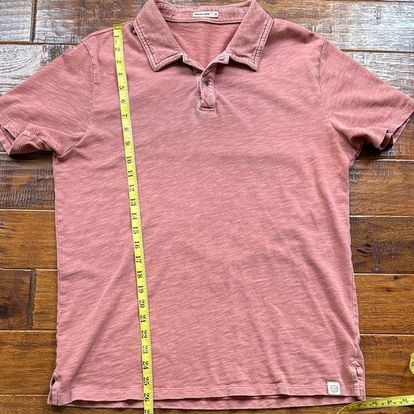 Marine Layer Lassen Heavy Slub Short sleeve polo faded vintage wash, size medium - Picture 4 of 5